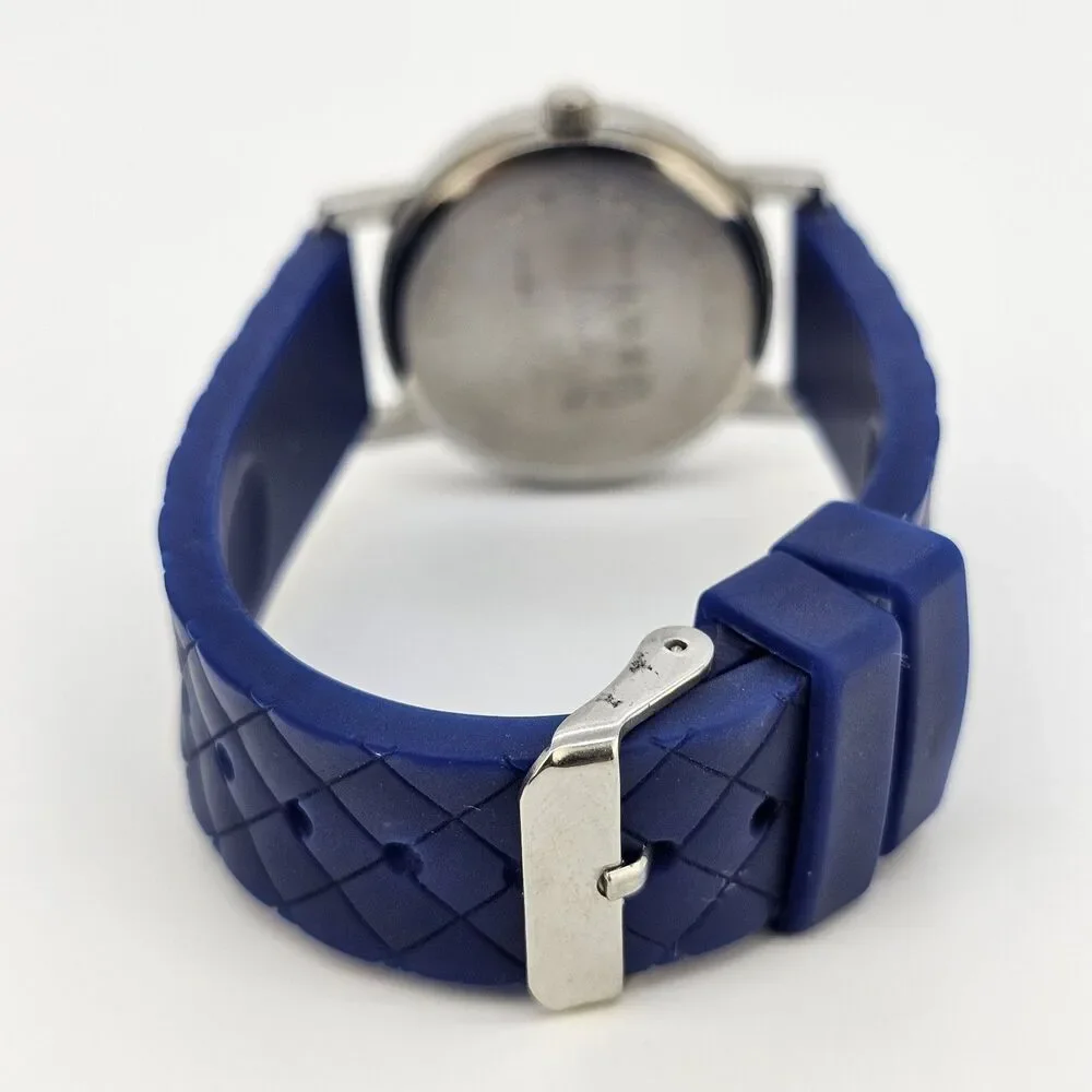 NY &‎ C Women's Watch 35MM Blue Dial Blue Plastic Bands New Battery